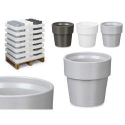 CONICAL POT STACKABLE ASSORTED3 NEUTRAL COL MATT  