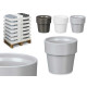 POT CONIQUE EMPILABLE ASRT 3 COULEURS NEUTRES MAT