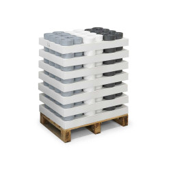 MACETA CONICA APILABLE SURT 3 COL NEUTROS MATE