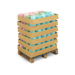 VASO CONICO 17CM SORT 3 COR CLAROS