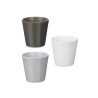VASO CONICO 17CM SORT 3 COR NEUTRAS FOSCO