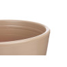 SET 2 POTS CONIQUES EN CÉRAMIQUE 22 28 CM BEIGE