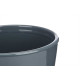 SET 2 POTS CONIQUES CÉRAMIQUE 22 28 CM ANTHRACITE