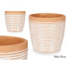 VASO TERRACOTTA RIGATO TONDO  13,5X13