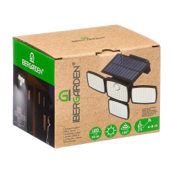 LED SOLAR LAMP WITH 4 SPOTLIGHTS 500LM