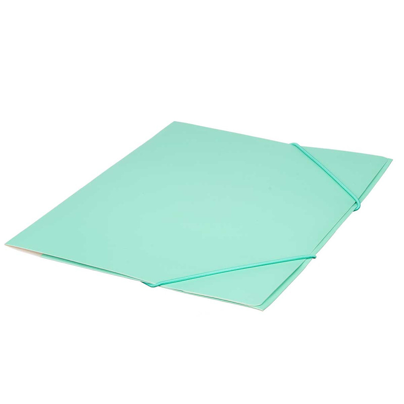SINGLE FOLDER ELASTIC BANDS PASTEL COLORS ASSORT 4