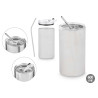 BICCHIERE CANNUCCIA TAPPO ACCIAIO INOX 600ML