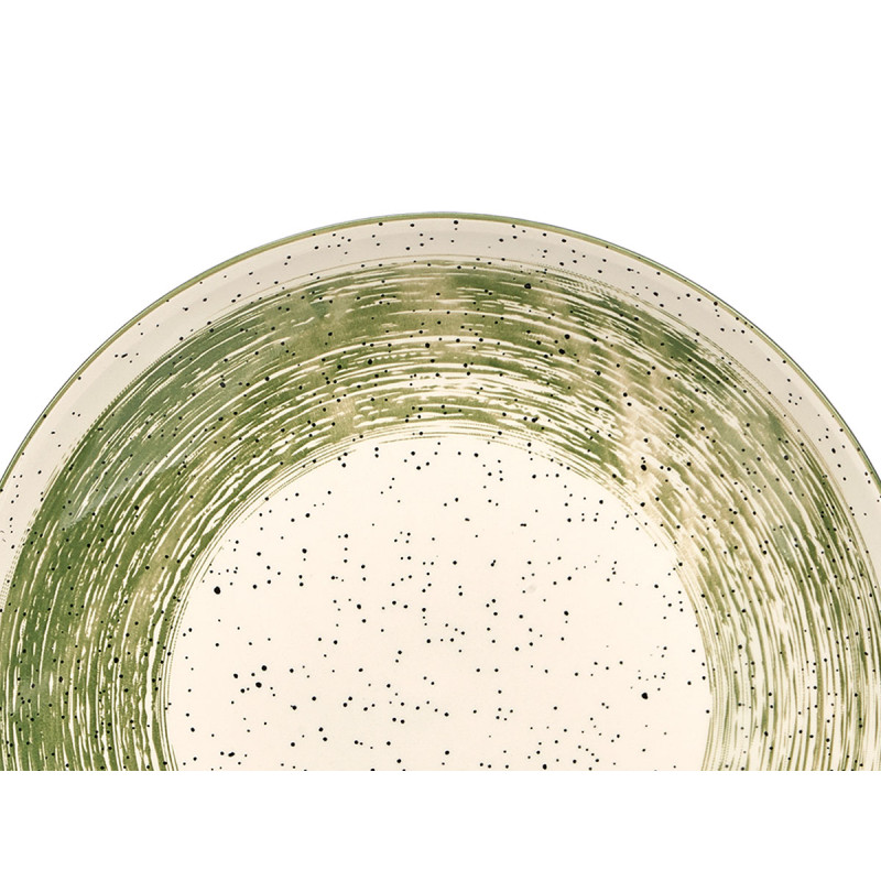 12PCS TABLEWARE GREEN BRUSHED FINISH