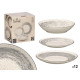 STOVIGLIE 12PZ PATINATO GRIGIO