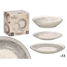 STOVIGLIE 12PZ PATINATO GRIGIO