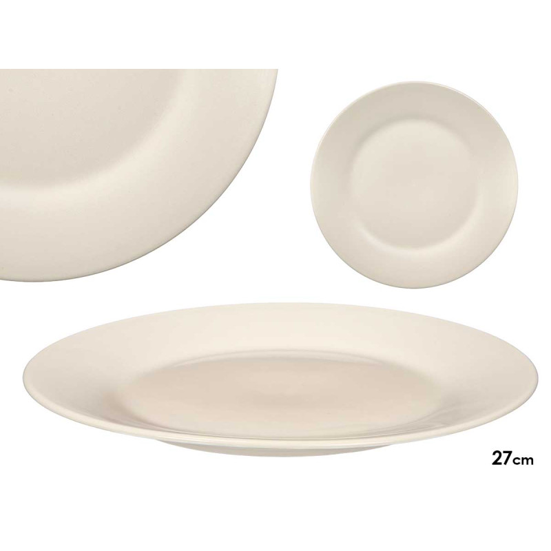 PRATO RASO PORCELANA ASA 27CM