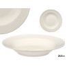 ASSIETTE CREUSE PORCELAINE AILE 24,5CM