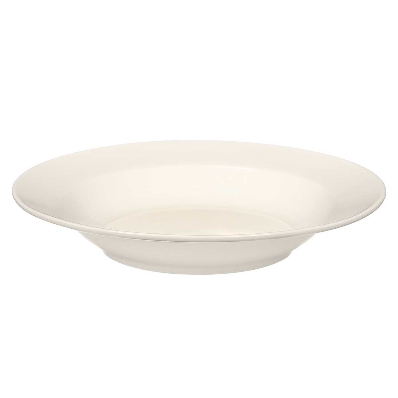 ASSIETTE CREUSE PORCELAINE AILE 24,5CM