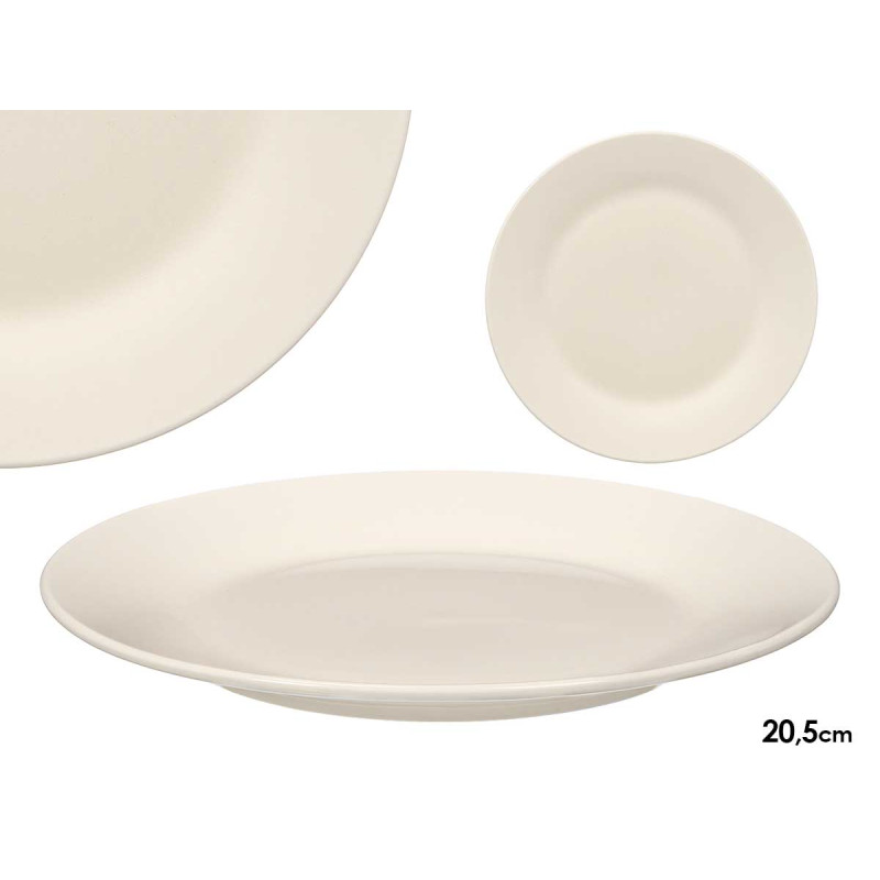 PRATO SOBREMESA PORCELANA ASA 20,5CM
