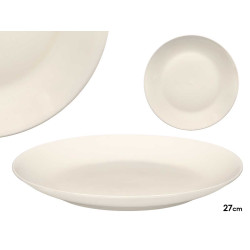 SMOOTH FLAT PLATE PORCELAIN 27CM