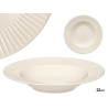 PLATO HONDO PORCELANA RELIEVE RAYAS 22CM