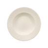 ASSIETTE CREUSE PORCELAINE RELIEF RAYURES 22CM