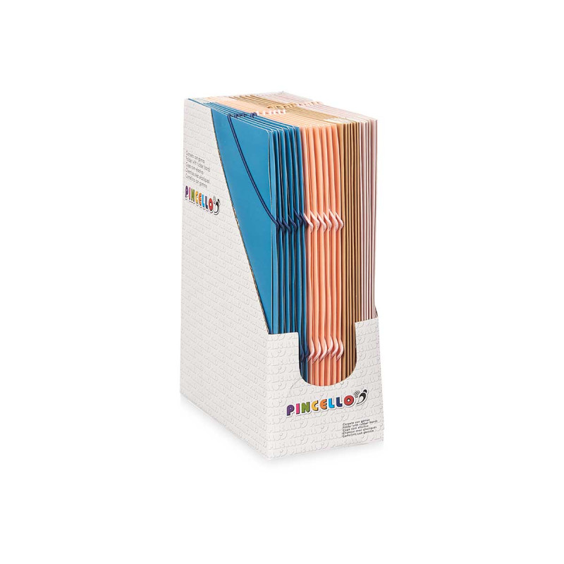 SINGLE FOLDER ELASTIC BANDS NEUTRAL COLORS ASRT 4