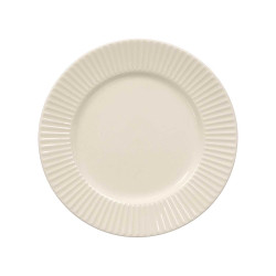 ASSIETTE DESSERT PORCELAINE RELIEF RAYURES 20,5CM