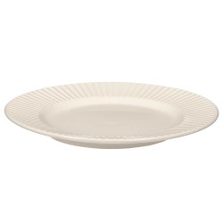 ASSIETTE DESSERT PORCELAINE RELIEF RAYURES 20,5CM