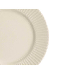 PLATO POSTRE PORCELANA RELIEVE RAYAS 20,5CM