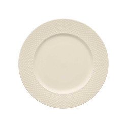 ASSIETTE PLATE PORCELAINE RELIEF LOSANGES 27CM