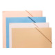SINGLE FOLDER ELASTIC BANDS NEUTRAL COLORS ASRT 4