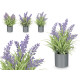 CYLINDER POT LAVANDER ASSORTED 3