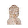 BOUDDHA POLYRESINE PRIANT BLANC ET OR 