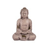 BOUDDHA POLYRESINE MAINS JOINTES PETIT GRIS 