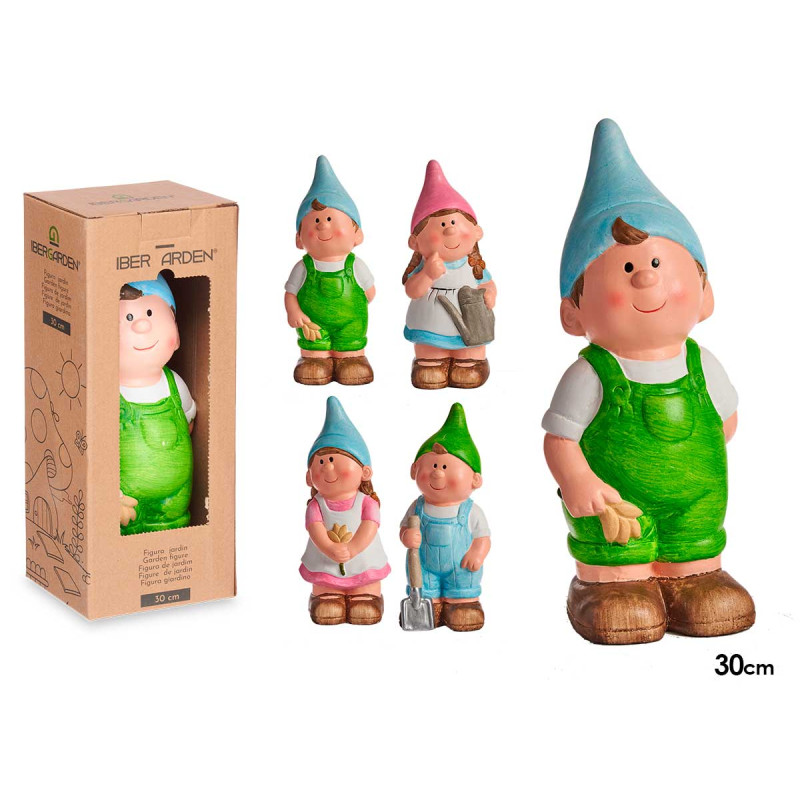 30CM BRIGHT COLORS CERAMIC ELF ASSORT 4
