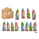 LUTIN CERAMIQUE 25CM SET 4 COULEURS VIVES 