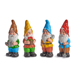 ANÃO JARDIM CERÂMICA 25CM CORES VIVAS SORT 4 