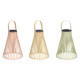 LAMPE SOLAIRE CONIQUE ASSORT 3 COUL
