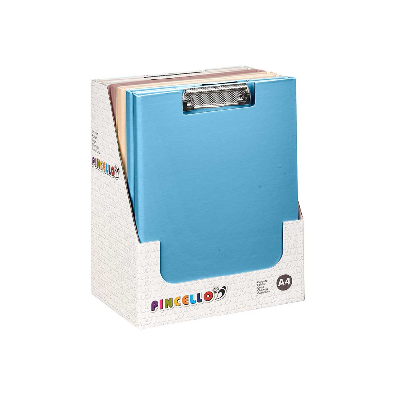 CLIPBOARD FOLDER A4  NEUTRAL COLORS ASSORT 4