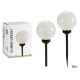 BALISE SOLAIRE PLASTIQUE BOULE 15CM 
