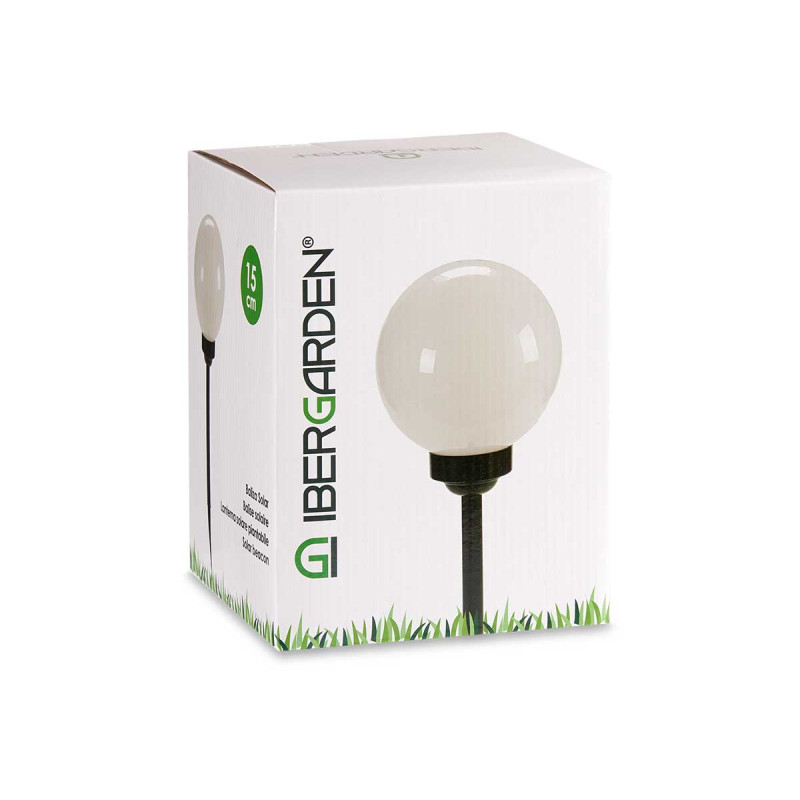 BALIZA SOLAR PLASTICO BOLA 15CM 