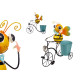 JARDINIÈRE VÉLO ABEILLE 