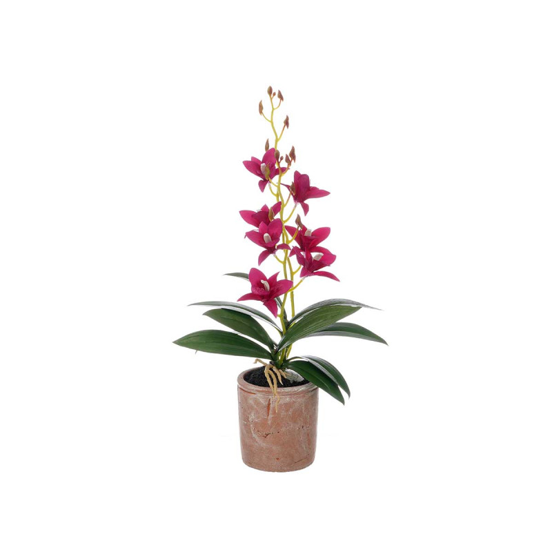 PORTAVASO TERRACOTTA FIORE VIOLA