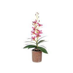 LIGHT PINK TERRACOTTA FLOWER POT FLOWER