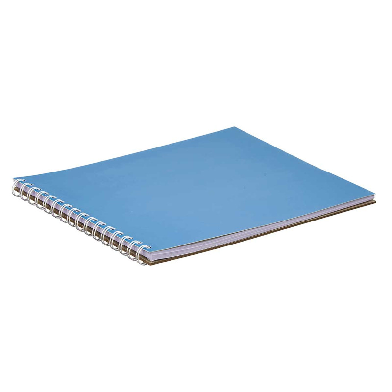 A4 NOTEBOOK 40 SHEETS RING NEUTRAL COLOUR ASSORT 4