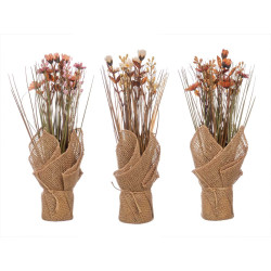BOUQUET SAC FLEURS VIEILLI ASSORT 3