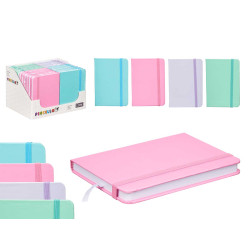 POCKET AGENDA 96 SHEETS ELASTIC PASTEL C ASSORT 4