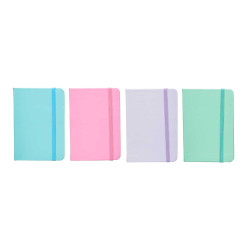 POCKET AGENDA 96 SHEETS ELASTIC PASTEL C ASSORT 4