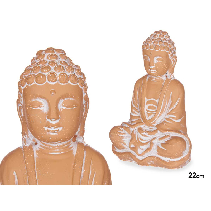 BUDHA TERRE CUITE MOYEN 22CM
