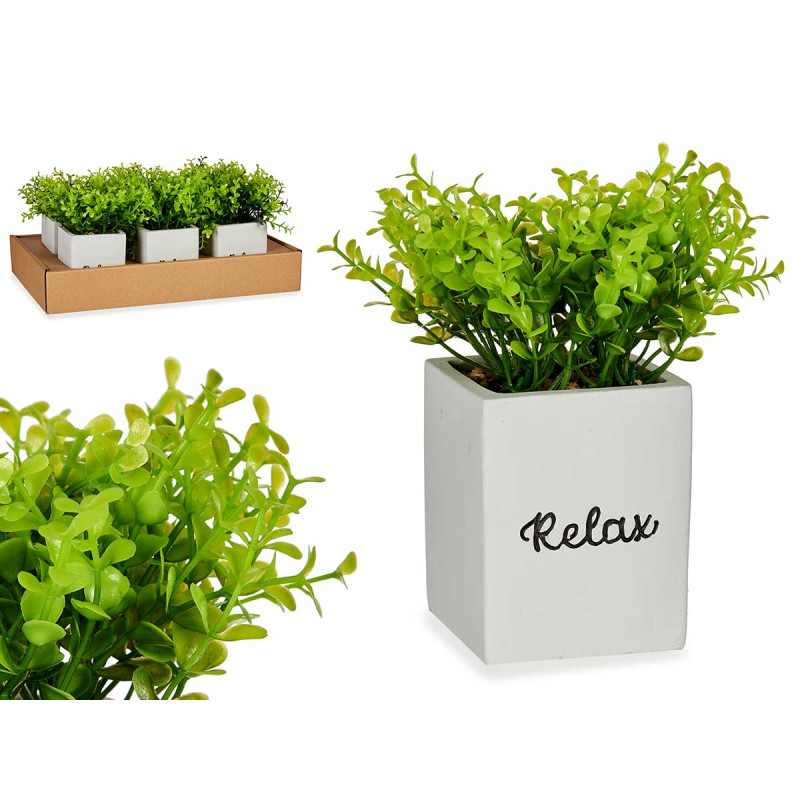 PLANTA ARTIFICIAL CEMENTO BLANCA