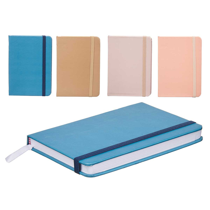 POCKET AGENDA 96 SHEETS ELASTIC NEUTRAL C ASSORT 4