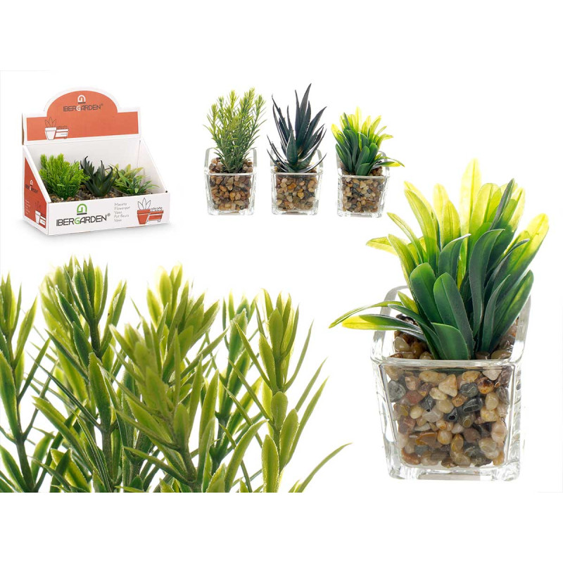 VASO VIDRO PLANTA SORT 3
