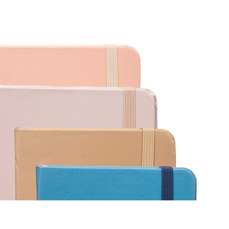 POCKET AGENDA 96 SHEETS ELASTIC NEUTRAL C ASSORT 4