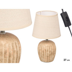 LAMPADA ENVELHECIDA RISCAS VERTICAIS 27CM